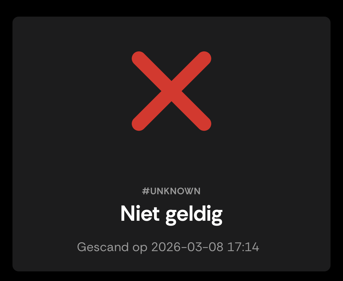 Verwacht resultaatscherm T_99